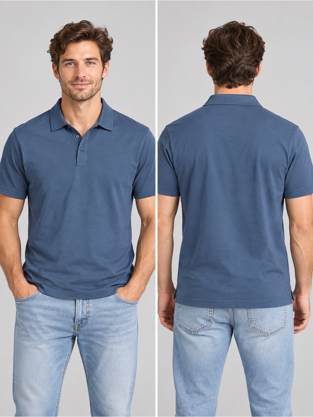 Target 🎯 Goodfellow & Co Slate Blue Short-Sleeve Polo